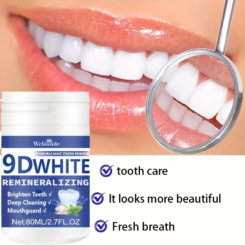 Teeth Whitening Q&M - 9D 화이트 재광화 하이드록시아파타이트 치약, 치아