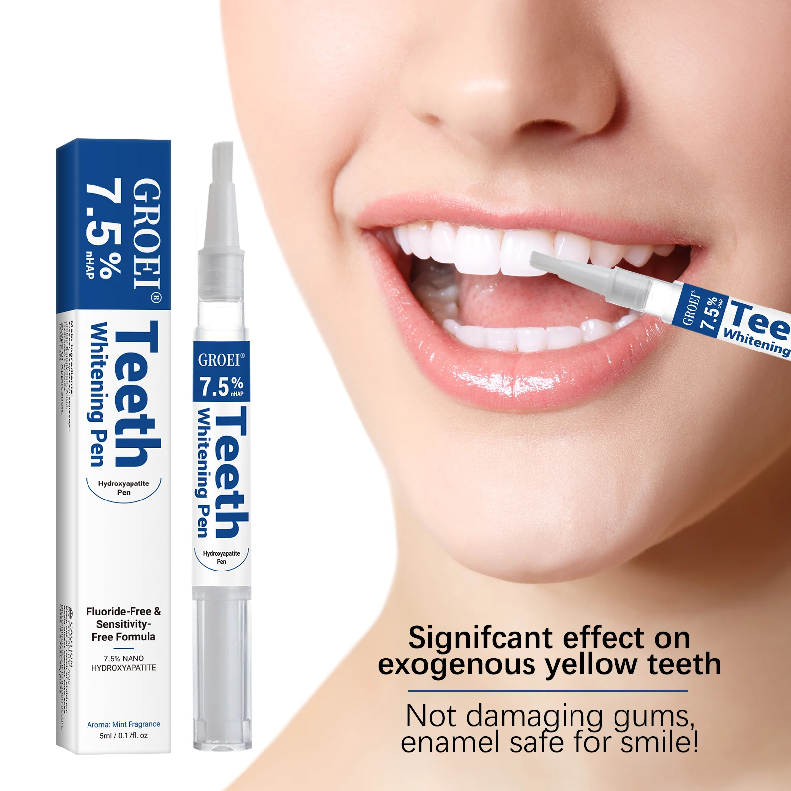 Teeth Whitening Gels Used By Dentists - 하이드록시아파타이트 치아 미백 펜 눈부신 화이트