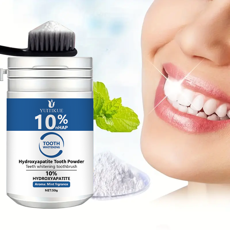 Teeth Whitening Q&M - 유티쿠에 10% nHAP 치아 분말 50g