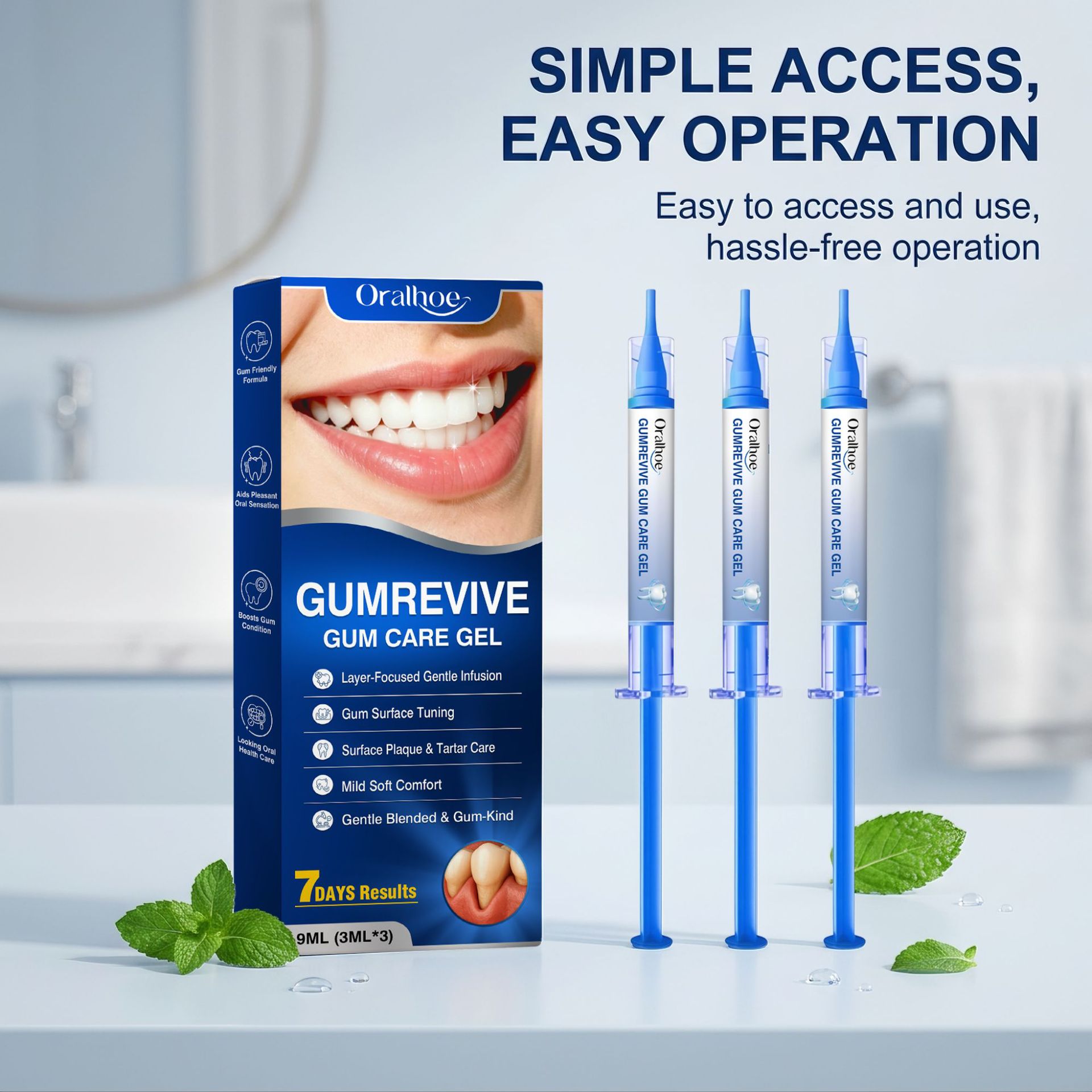Teeth Whitening Gels Used By Dentists - 구강 관리 젤 3개입 잇몸 세척