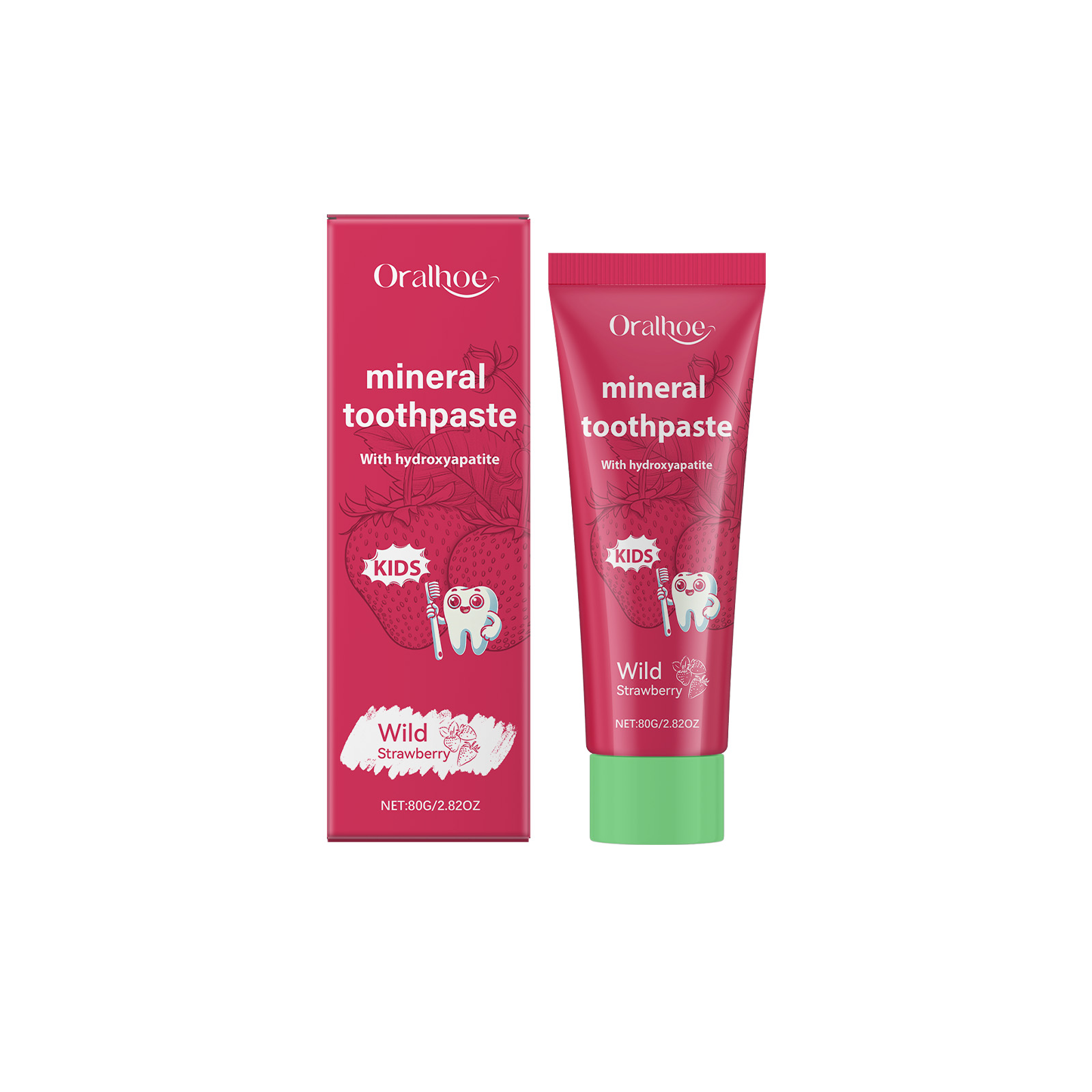 오랄호 키즈 치약 치아 미백 야간 치아 보호 딸기향 미 - Teeth Whitening Natural 리뷰 및 가격