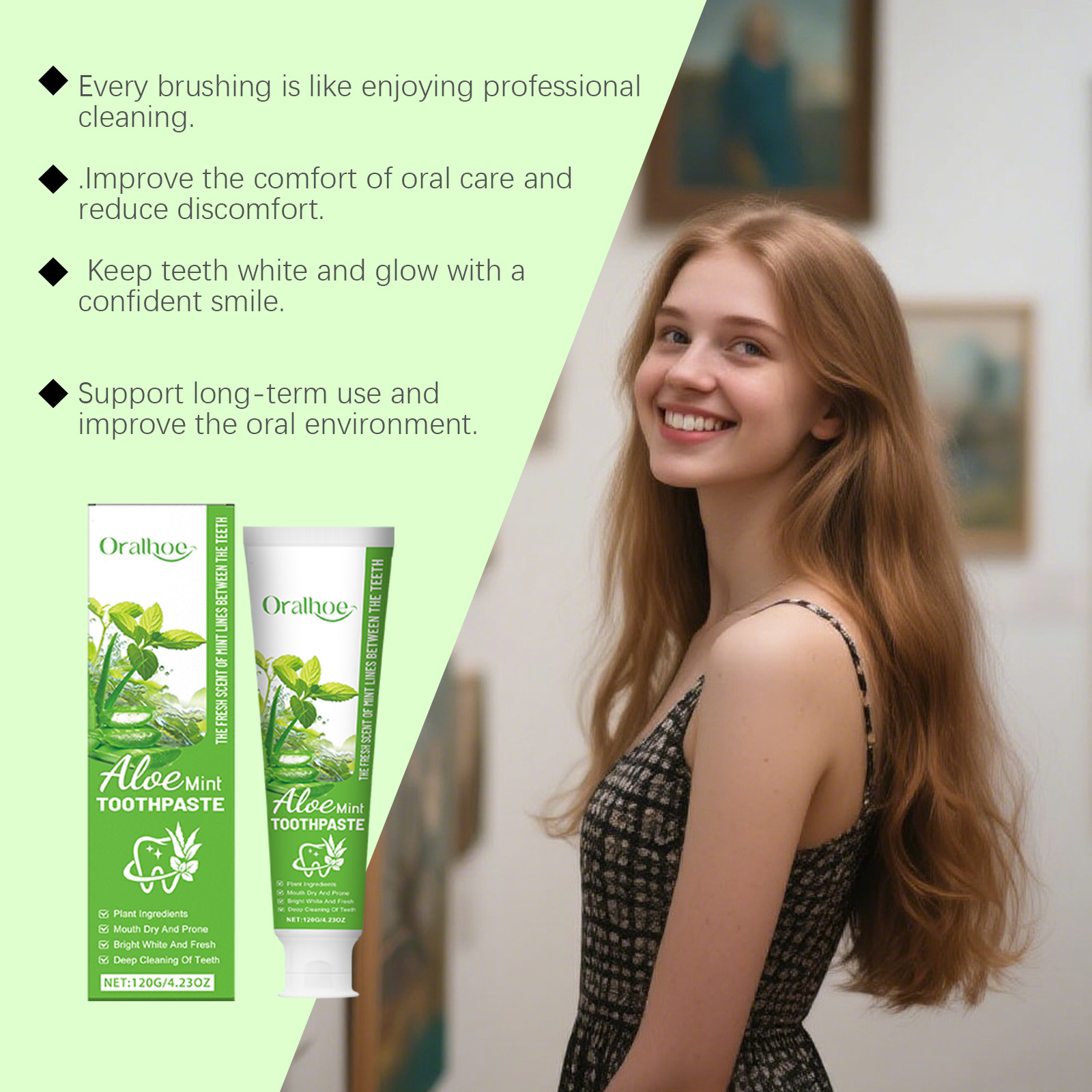 알로에 베라 미백 치약 누런 치아 얼룩 제거 치석 치료 - Teeth Whitening Natural 리뷰 및 가격