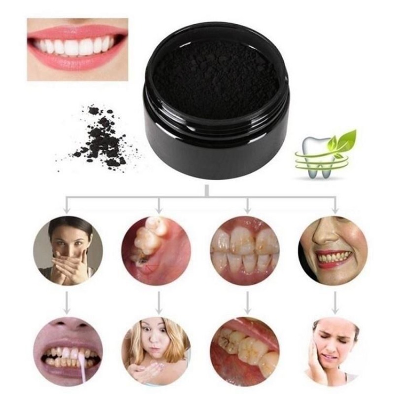 활성탄 치아 미백 파우더 1박스, 숯 치아 클리닝 파우 - Teeth Paint Whitening 리뷰 및 가격