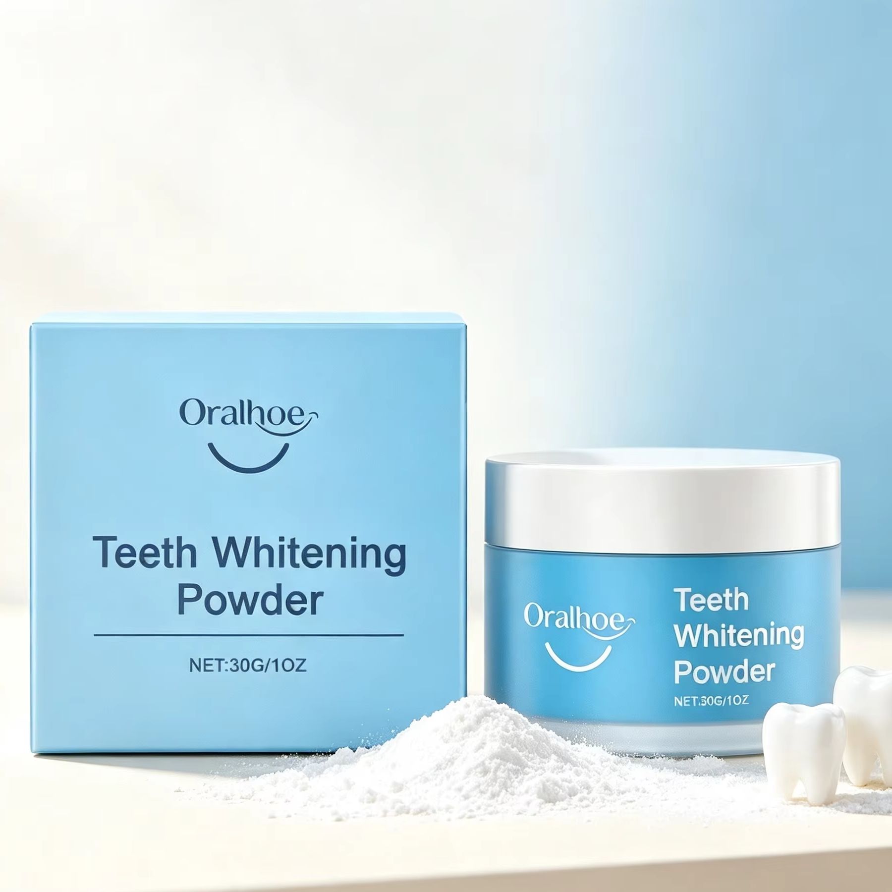 오랄호 치아 미백 파우더, 치아 얼룩 제거, 딥 클리닝 - Teeth Whitening Q&M 리뷰 및 가격