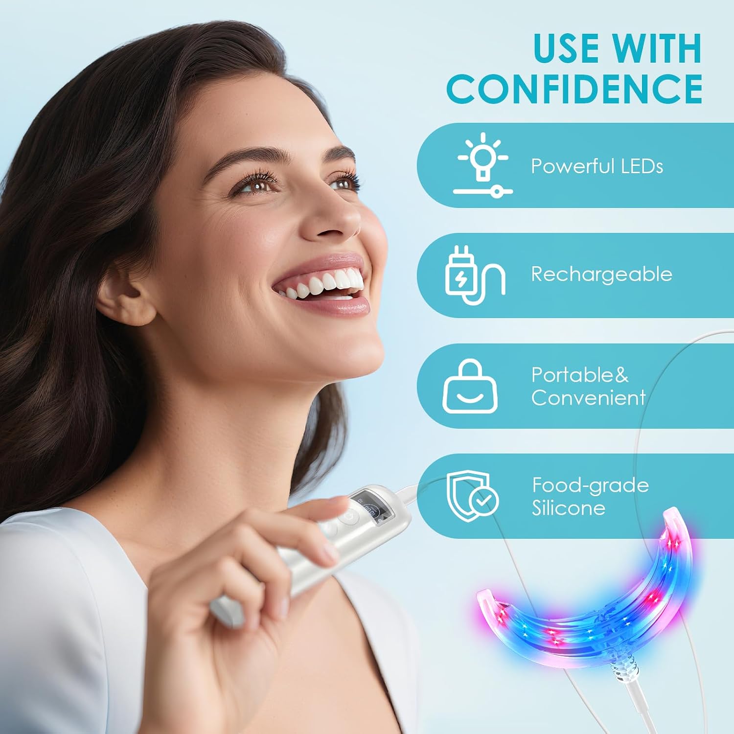 치아 미백 촉진기 16 LED 레드 블루 강화 조명 트 - Teeth Whitening Accelerator 리뷰 및 가격