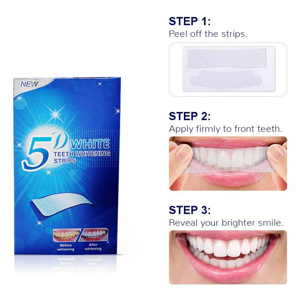 5D 화이트 치아 미백 스트립 미백 젤 화이트 스트립  - Teeth Whitening Gels Used By Dentists 리뷰 및 가격