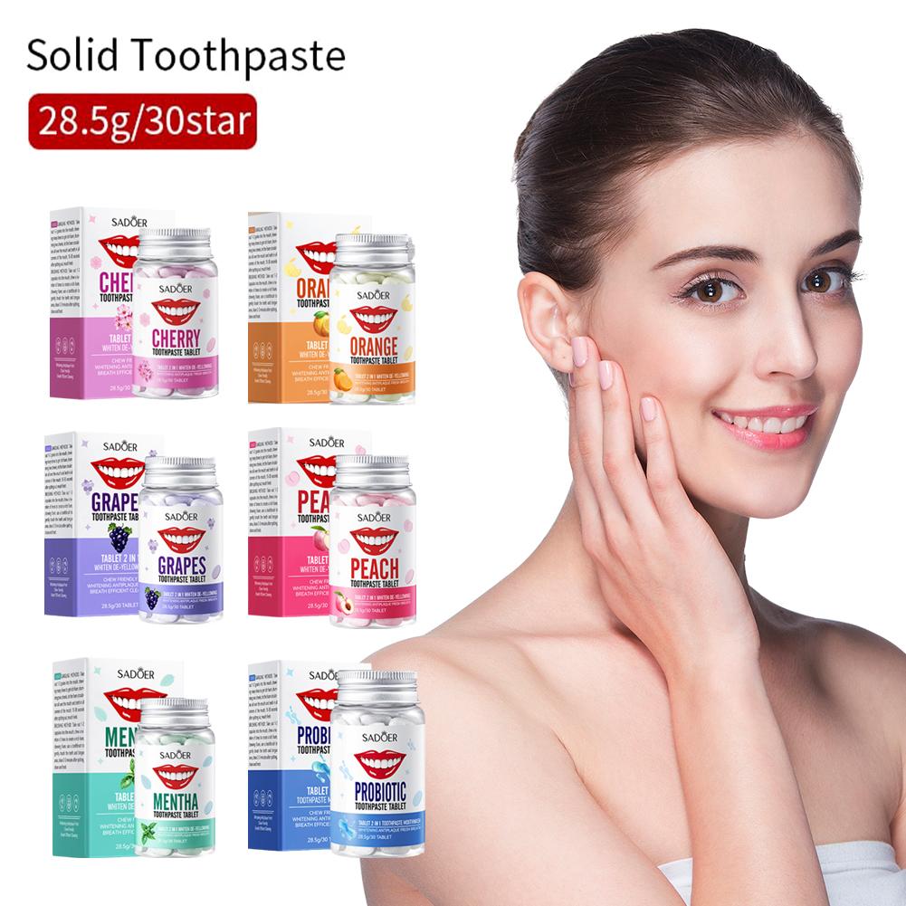민트 솔리드 치약 정제 민트 맛 치아 호흡 구강 세척제 - Teeth Whitening Q&M 리뷰 및 가격